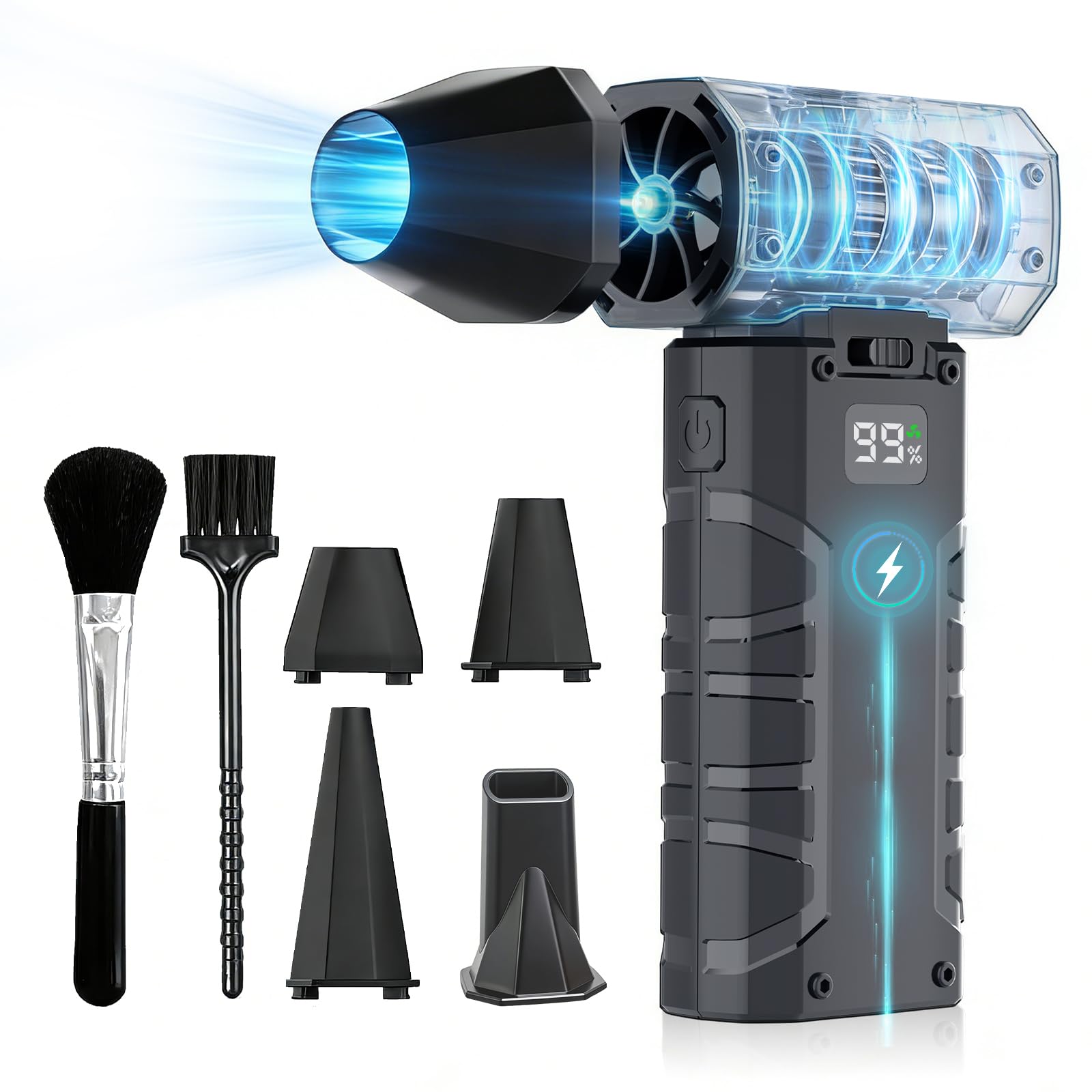 Amazon | 2026年春夏限定・エアダスター ブロワー 小型 【1秒で即起動